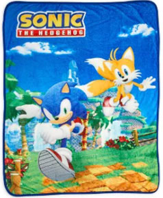 Just Funky Sonic Tails Green Hill Fleece