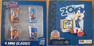 20th Anniversary Sonic Shot Glasses