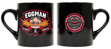 Eggman Corp Black Company Mug
