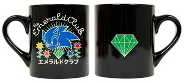 Emerald Club Line Art Black Mug