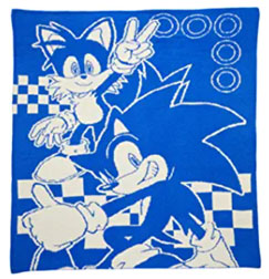 Franco All Blue Sonic Tails Blanket Fleecy