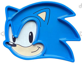 Geek Life Melamine Sonic Face Divider Plate