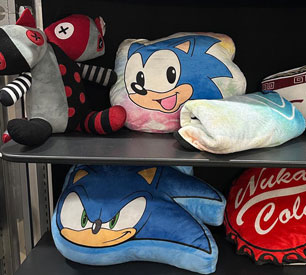 Just Funky Sonic Pillow Faces