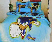 Sonic X Blue Bed Set Room Decor Photo