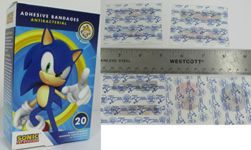 Sonic Bandages Bandaids Shapes