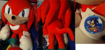 3 foot high Knuckles plush