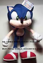 Toy Island Poseable Sonic wired plush