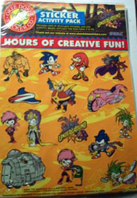Sonic Underground Sticker Sheet