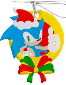 Sonic Santa Hat Ring Ornament