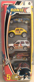 Matchbox Cars Box Set Sonic X Theme