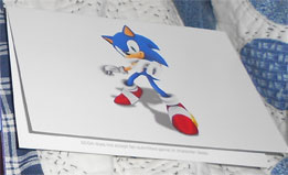 Sega's Sonic-theme Thank You Card