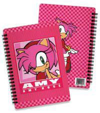 Amy Rose Theme Pink Spiral Notebook