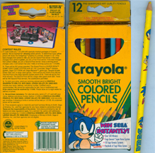 Crayola Sonic Contest Colored Pencils