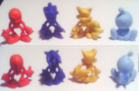 Sonic Figural 3D Erasers
