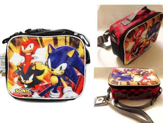 Sonic Shadow Knuckles Red Lunch Bag