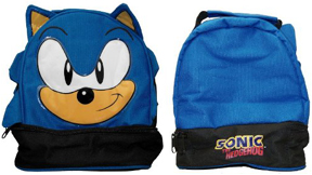 Classic style Sonic face soft-side lunch box