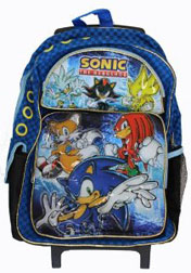 Multi-character rolling 16 inch backpack
