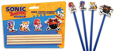 Pencil Topper Erasers Classic Pixel Style