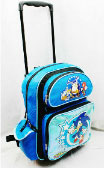 Sonic Theme Rolling Schoolbag Suitcase