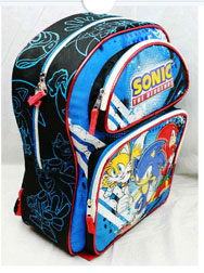 Sonic Tails Knuckles School Bag Backpack
