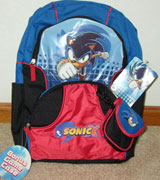 Sonic X Game Case School Bag