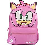 Amy Rose Modern Face Backpack Pink