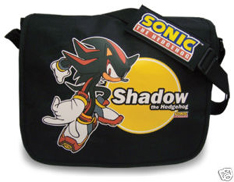 Shadow Hedgehog Black Messenger Bag