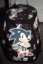 Spencer Classic style Sonic school bag pack