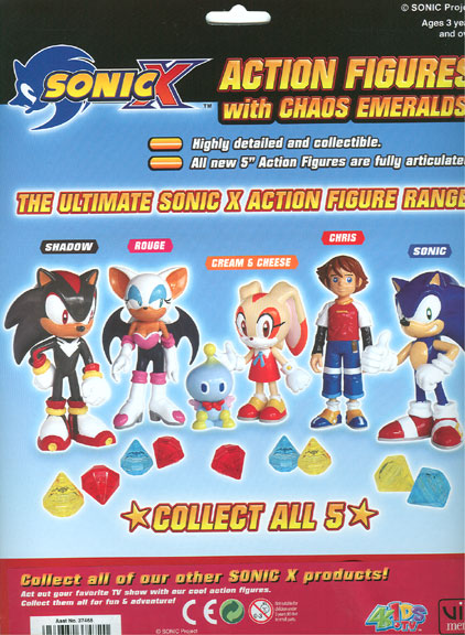 Figures And Chaos Emeralds Box Back