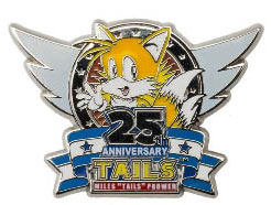 25th Anniversary Tails Enamel Metal Pin