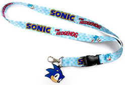 Clip Off Charm Checkered Sonic Lanyard