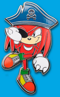 Halloween Costume Knuckles Pirate Pin