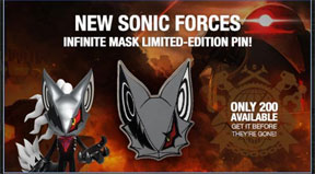 Infinite Mask Limited Edition Sonic Forces Pin