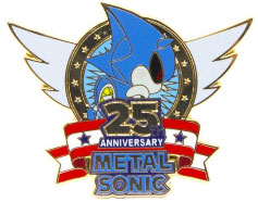 Metal Sonic 25th Anniversary Enamel Pin