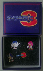 Sonic 3 Limited Release Enamel Pin Set
