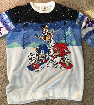 Numskull Sweater Snow Sports Sonic