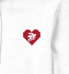 Pixel Heart Sweat Shirt Sonic