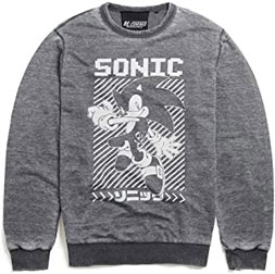 Recover Gray Sonic JP Letters Sweat Shirt