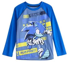 Run Fast Blue Tones Sonic Long Sleeve
