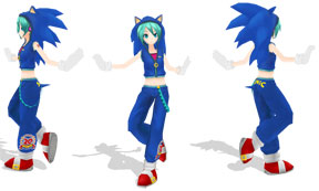 Miku Project Diva Sonic Costume