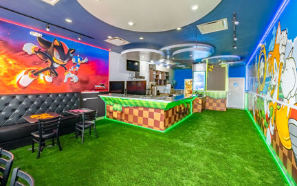 Katy Texas Sonic Speed Popup Cafe Interior