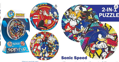 Sonic Spin Flip Puzzles