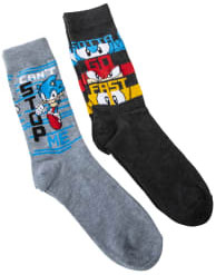 Can't Stop Sonic Mens Crew Socks 2 Pack