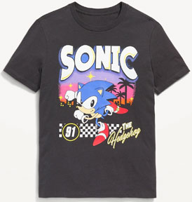 Old Navy Kids 91 Sonic Tee Black