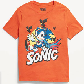 Old Navy Halloween Sonic Orange Tee