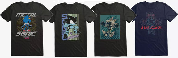 4 Tees Hot Topic Dark Colors Sonic