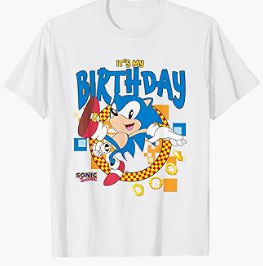 It's My Birthday Classic Sonic Shirt