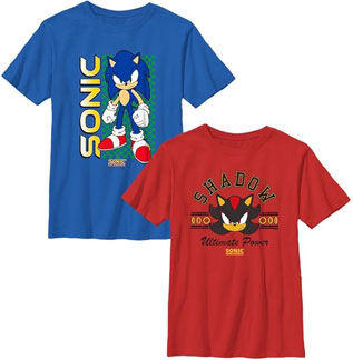 Tee Two Pack Sonic Shadow Amazon