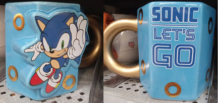 Let's Go Sonic Modern Hexagon Mug