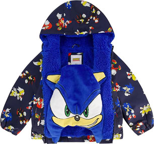 Packable Pillow Jacket Sonic Face